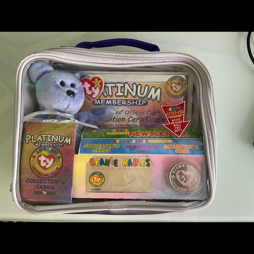 Beanie Babies Baby Platinum Membership Case Bag